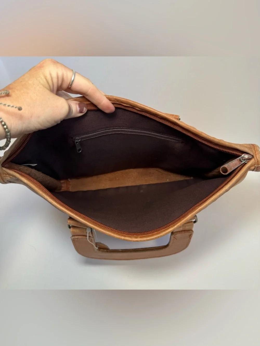 Magid vintage leather briefcase